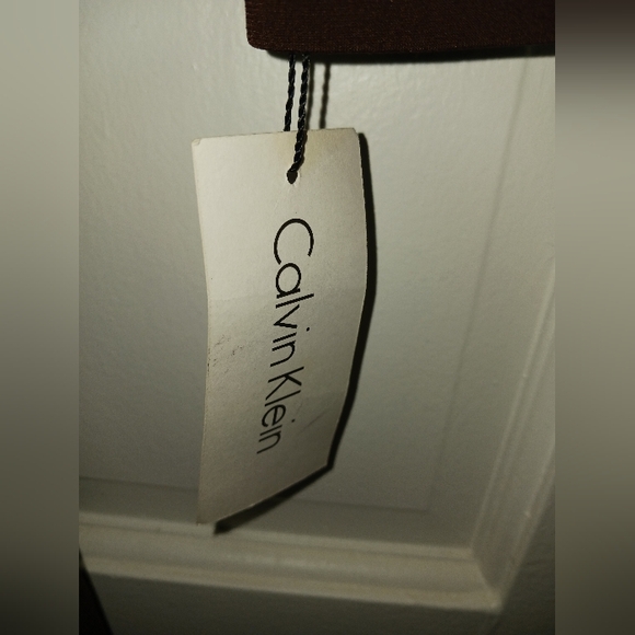2008-10 CALVIN KLEIN Chocolate Faux Wrap Dress,  Sz 4 NWT - Picture 3 of 14